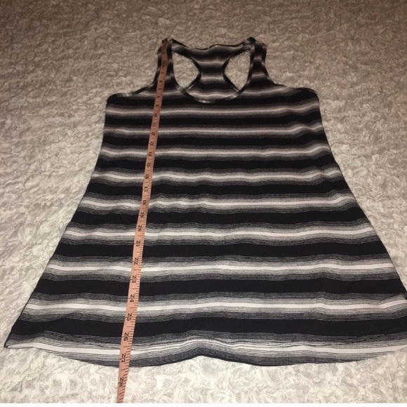 Lululemon Black and White Racer Tank Top - Picture 4 of 7